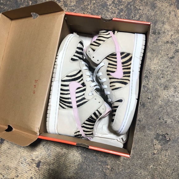 Nike Shoes | Nike Dunk High Zebra | Poshmark